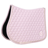 Saddle Pad Onion Quilt 3D Logo Light Rose Saddle Pad Onion Quilt 3D Logo Light Rose