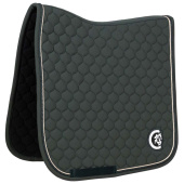 Dressage Saddle Pad Onion Quilt 3D Logo Green Dressage Saddle Pad Onion Quilt 3D Logo Green