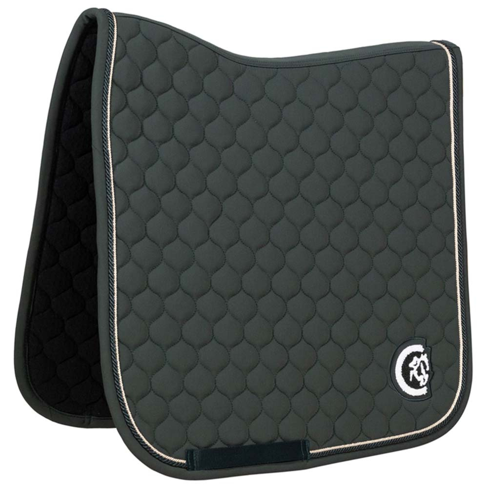 Dressage Saddle Pad Onion Quilt 3D Logo Green