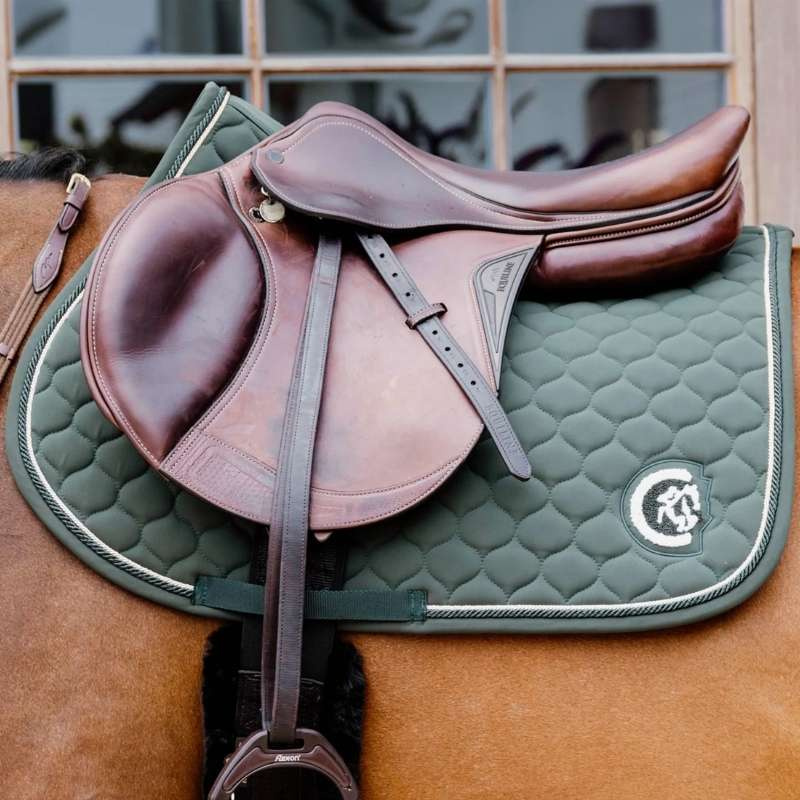 Saddle Pad Onion Quilt 3D Logo Green