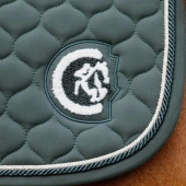 Saddle Pad Onion Quilt 3D Logo Green Saddle Pad Onion Quilt 3D Logo Green