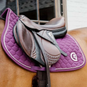 Saddle Pad Onion Quilt 3D Logo Purple Saddle Pad Onion Quilt 3D Logo Purple