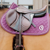 Saddle Pad Onion Quilt 3D Logo Purple Saddle Pad Onion Quilt 3D Logo Purple