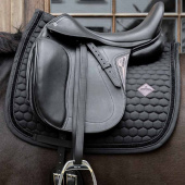 Dressage Saddle Pad Glitter Band Black Dressage Saddle Pad Glitter Band Black