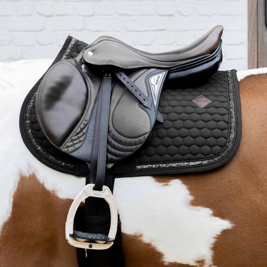 Saddle Pad Glitter Band Black