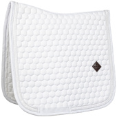 Dressage Saddle Pad Glitter Band White/White Dressage Saddle Pad Glitter Band White/White