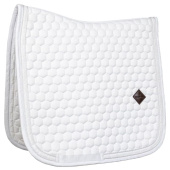 Dressage Saddle Pad Glitter Band White/White Dressage Saddle Pad Glitter Band White/White