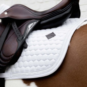 Saddle Pad Glitter Band White/White Saddle Pad Glitter Band White/White