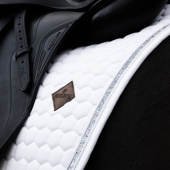 Dressage Saddle Pad Glitter Band White/Silver Dressage Saddle Pad Glitter Band White/Silver