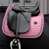 Dressage Saddle Pad Glitter Band Pink Dressage Saddle Pad Glitter Band Pink