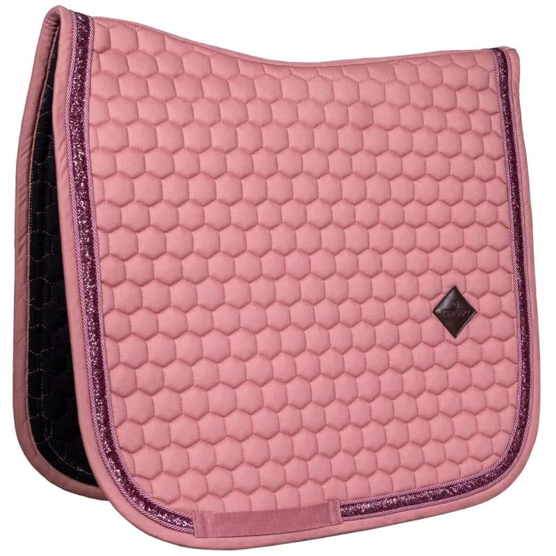 Dressage Saddle Pad Glitter Band Pink