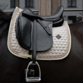 Dressage Saddle Pad Glitter Band Beige Dressage Saddle Pad Glitter Band Beige