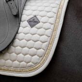 Dressage Saddle Pad Glitter Band Beige Dressage Saddle Pad Glitter Band Beige