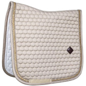 Dressage Saddle Pad Glitter Band Beige Dressage Saddle Pad Glitter Band Beige