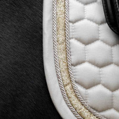 Dressage Saddle Pad Glitter Band Beige Dressage Saddle Pad Glitter Band Beige