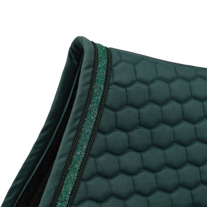 Saddle Pad Glitter Band Emerald Green