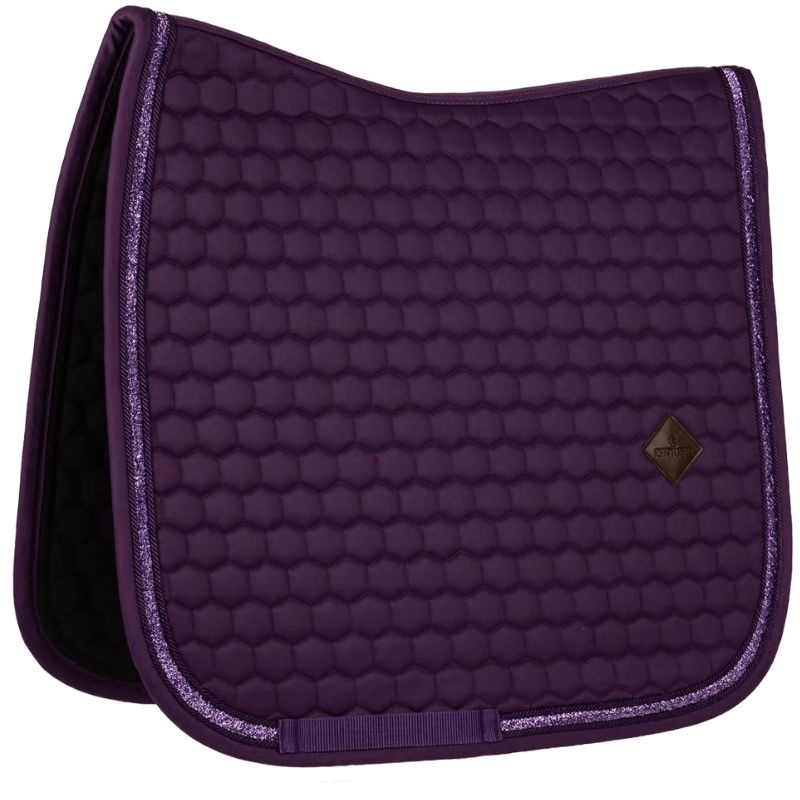 Dressage Saddle Pad Glitter Band Purple