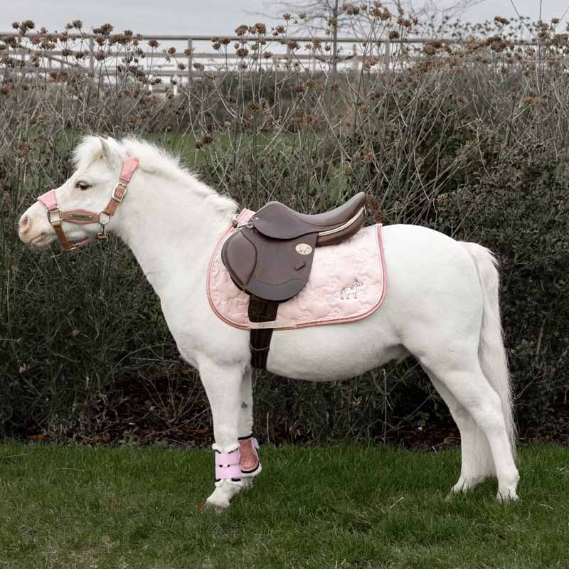 Saddle Pad Unicorn Head Glitter Light Pink