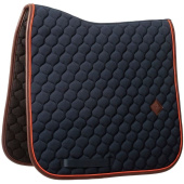 Dressage Saddle Pad Onion Quilt Leather Navy Blue Dressage Saddle Pad Onion Quilt Leather Navy Blue