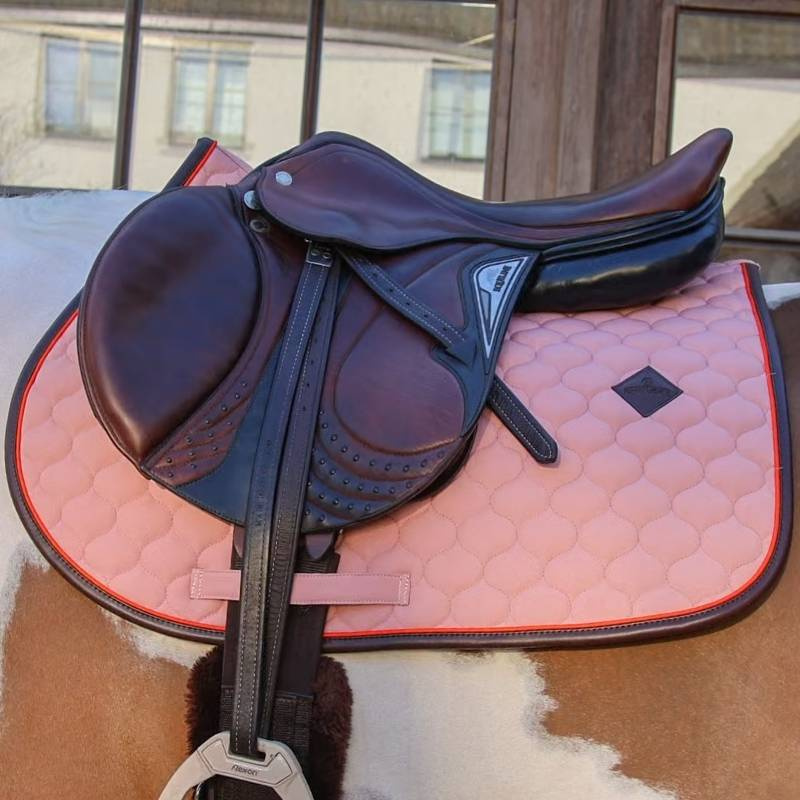 Saddle Pad Onion Quilt Leather Old Rose
