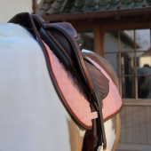 Saddle Pad Onion Quilt Leather Old Rose Saddle Pad Onion Quilt Leather Old Rose