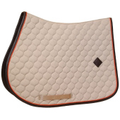Saddle Pad Onion Quilt Leather Beige Saddle Pad Onion Quilt Leather Beige
