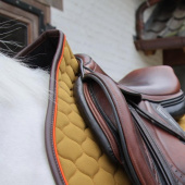 Saddle Pad Onion Quilt Leather Khaki Saddle Pad Onion Quilt Leather Khaki