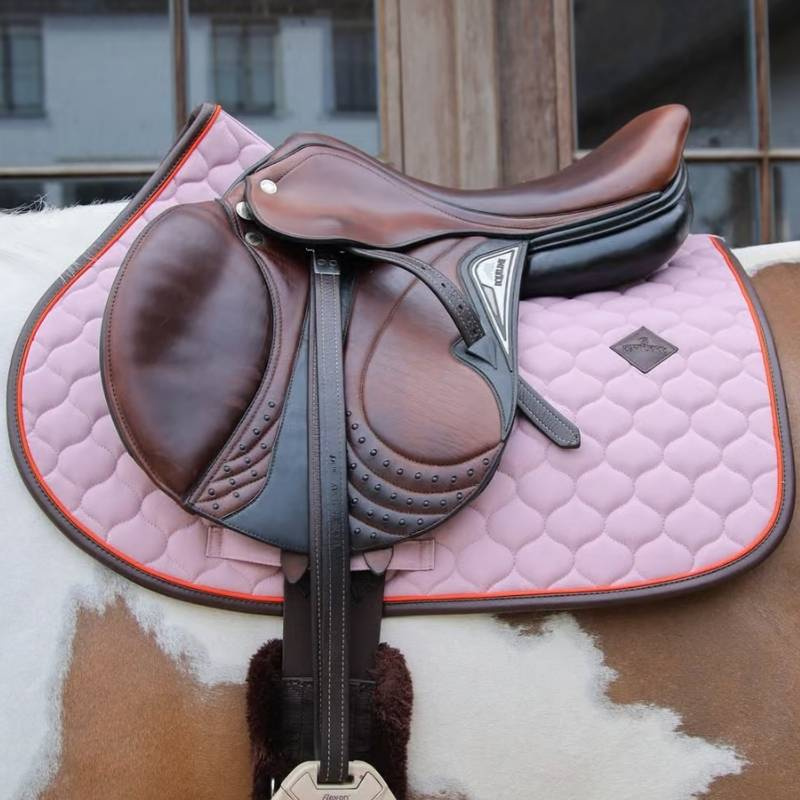 Saddle Pad Onion Quilt Leather Lavender