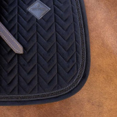 Saddle Pad Velvet Mini Pearls Black Saddle Pad Velvet Mini Pearls Black