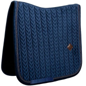 Dressage Saddle Pad Velvet Mini Pearls Navy Blue Dressage Saddle Pad Velvet Mini Pearls Navy Blue