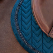 Saddle Pad Velvet Mini Pearls Navy Blue Saddle Pad Velvet Mini Pearls Navy Blue