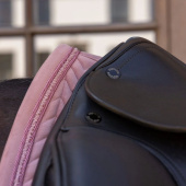 Dressage Saddle Pad Velvet Mini Pearls Old Rose Dressage Saddle Pad Velvet Mini Pearls Old Rose