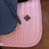 Dressage Saddle Pad Velvet Mini Pearls Old Rose Dressage Saddle Pad Velvet Mini Pearls Old Rose