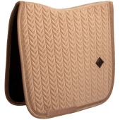 Dressage Saddle Pad Velvet Mini Pearls Beige Dressage Saddle Pad Velvet Mini Pearls Beige