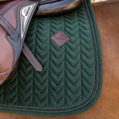Saddle Pad Velvet Mini Pearls Green Saddle Pad Velvet Mini Pearls Green