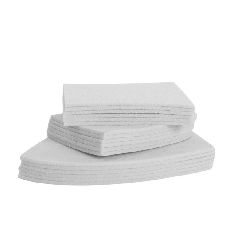 Felt Insert Correction Pad with Edge Sheepskin Dressage White