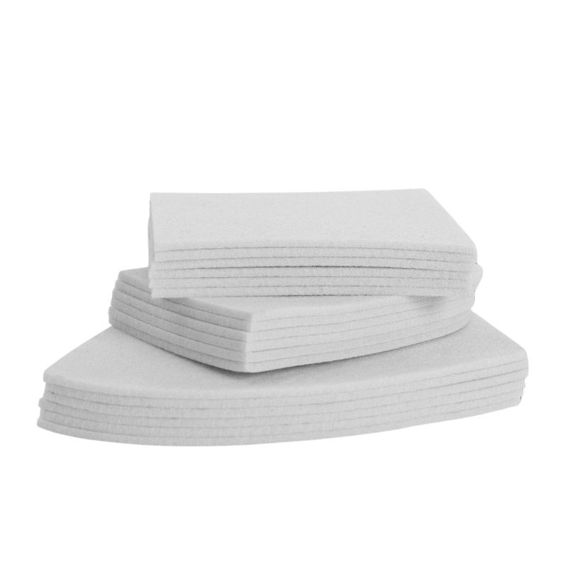 Felt Insert Correction Pad with Edge Sheepskin Showjump White