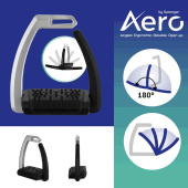 Stirrups Aero Black/Silver Stirrups Aero Black/Silver