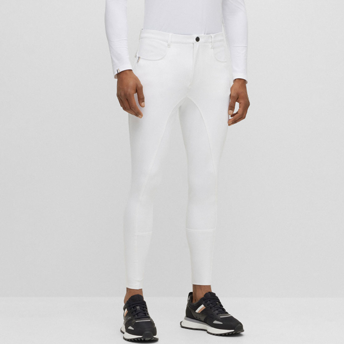 Men's Breeches Jim Full Grip White
