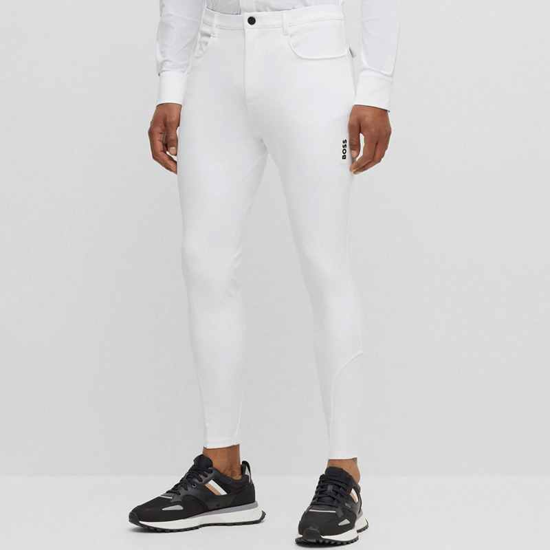 Men's Breeches James Knee Grip White