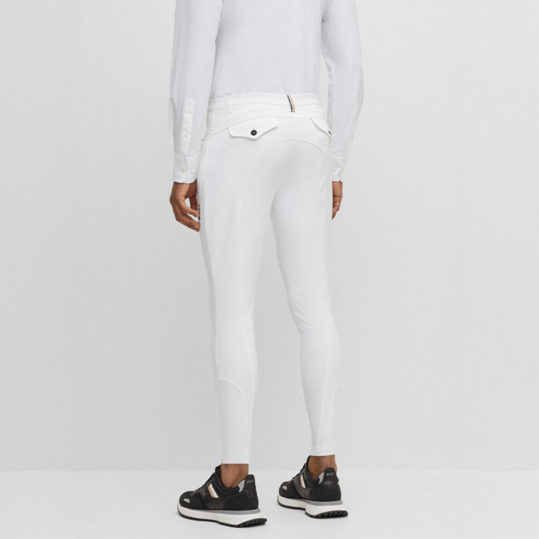 Men's Breeches James Knee Grip White