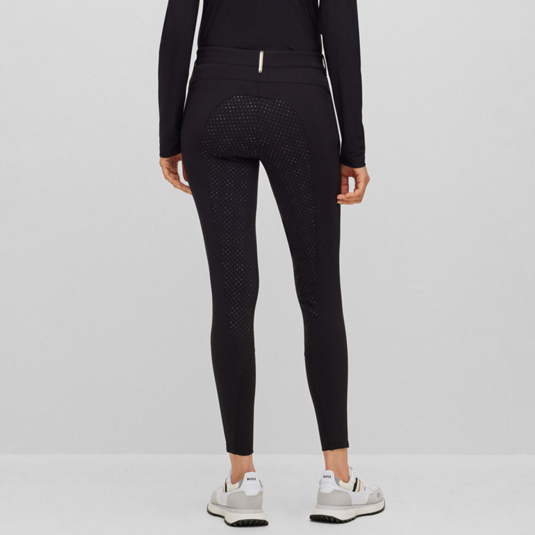 Riding Breeches Heather Full Grip Black