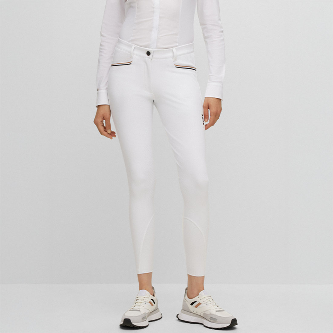 Riding Breeches Hazel Knee Grip White