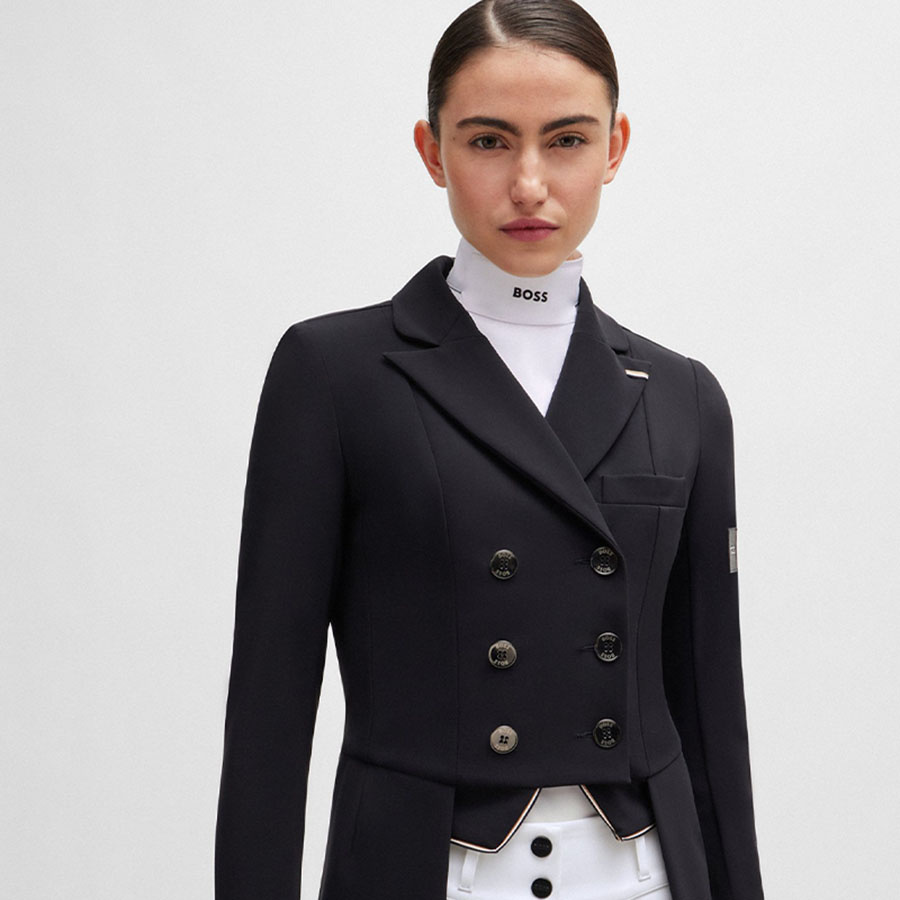 Stock Tie Glitter Logo White