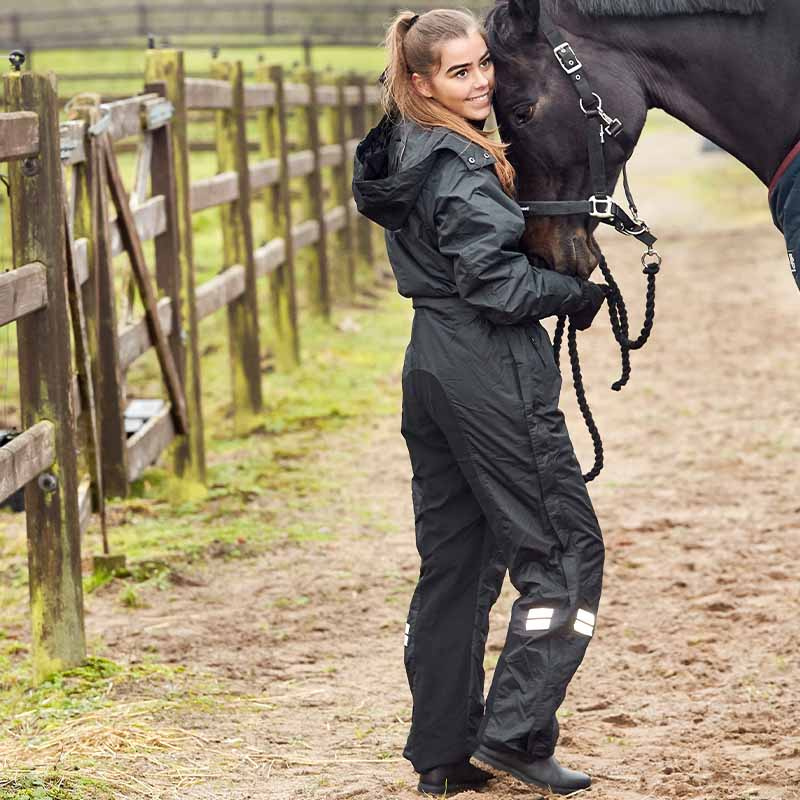 Riding Overall Quebec Black