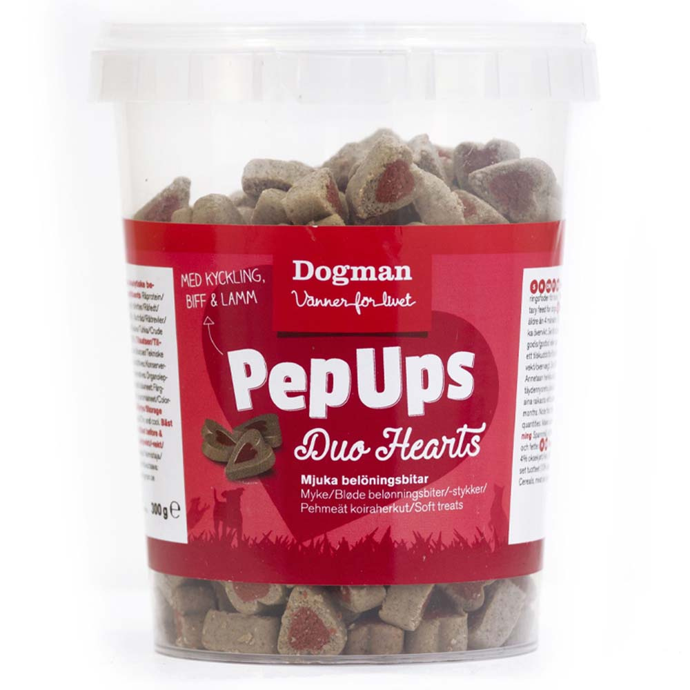 Dog Treats PepUps Duo Hearts