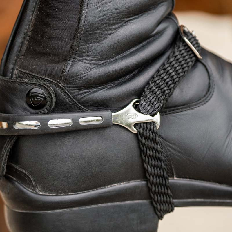 Spurs Ultra Fit Extra Grip 15mm Rounded Black/Silver 