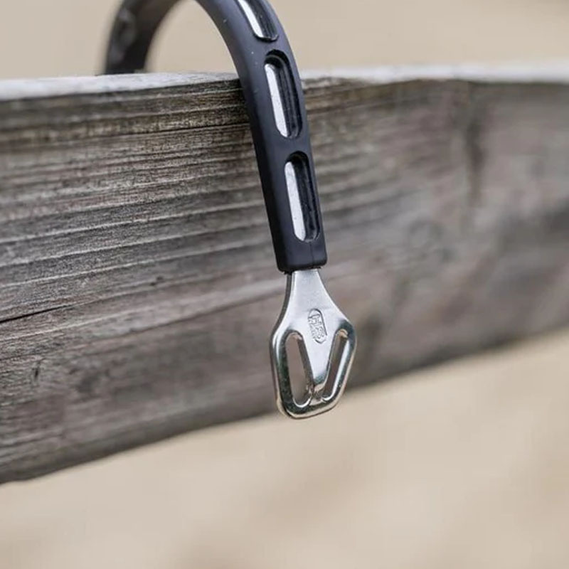 Spurs Ultra Fit Extra Grip 15mm Rounded Black/Silver 