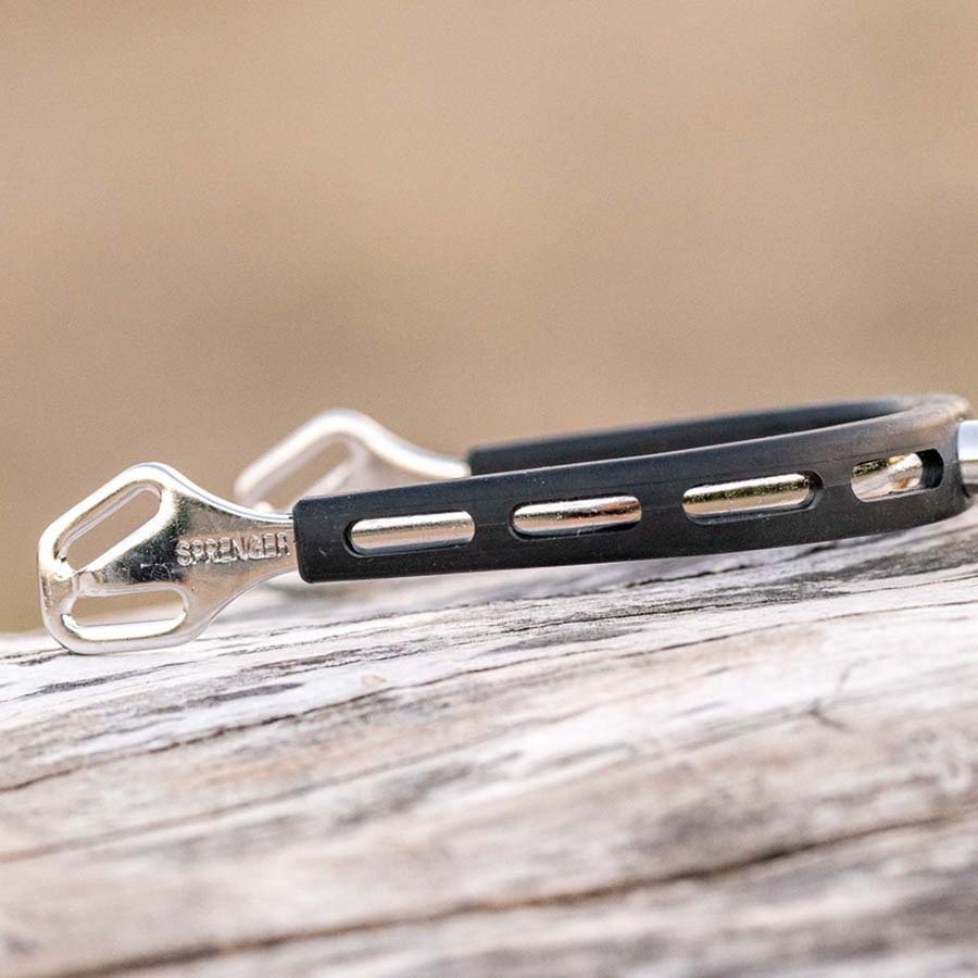 Spurs Ultra Fit Extra Grip 20mm Ball-Shaped Black/Silver 