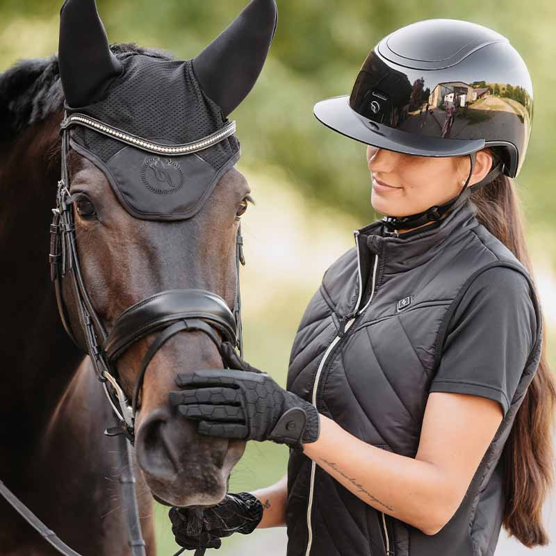 Riding Helmet MIPS Strixx Competition Wide Peak Glossy Black